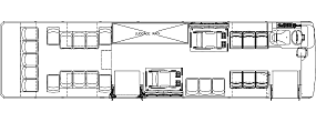 24 passenger with 2 wheelchair positions or 30 passenger
