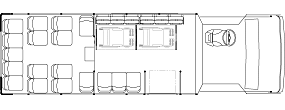 18 passenger with 2 wheelchair positions or 24 passenger