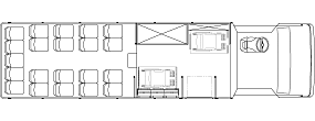 21 passenger with 2 wheelchair positions or 24 passenger