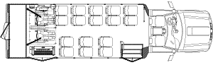 16 passengers with 2 wheelchair positions