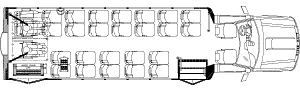 24 passengers with 2 wheelchair positions