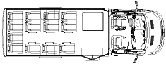 14 passenger with luggage rack